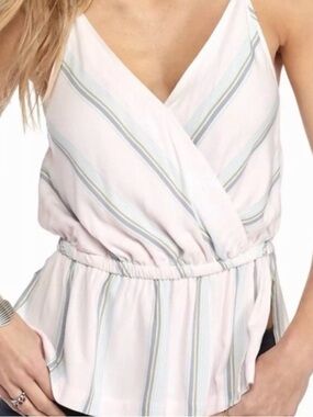 FREE PEOPLE Psychedelic Summer Tank Top in Pink Ivory